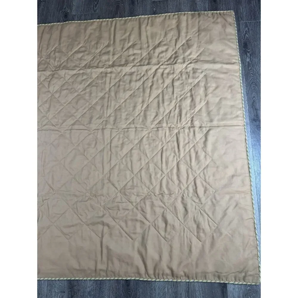 ETRO Home Collection Italy Floral Wool Blend Decorative Throw Coverlet 52” x 52”